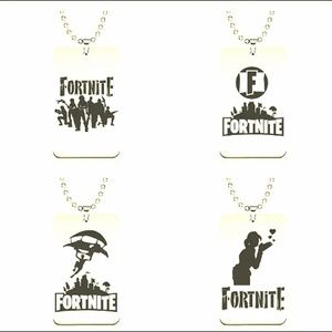 Fortnite Pendant Necklace Stainless Steel